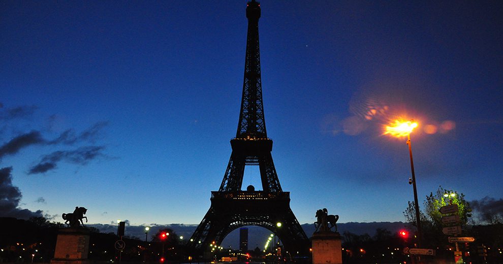 dark eiffel tower